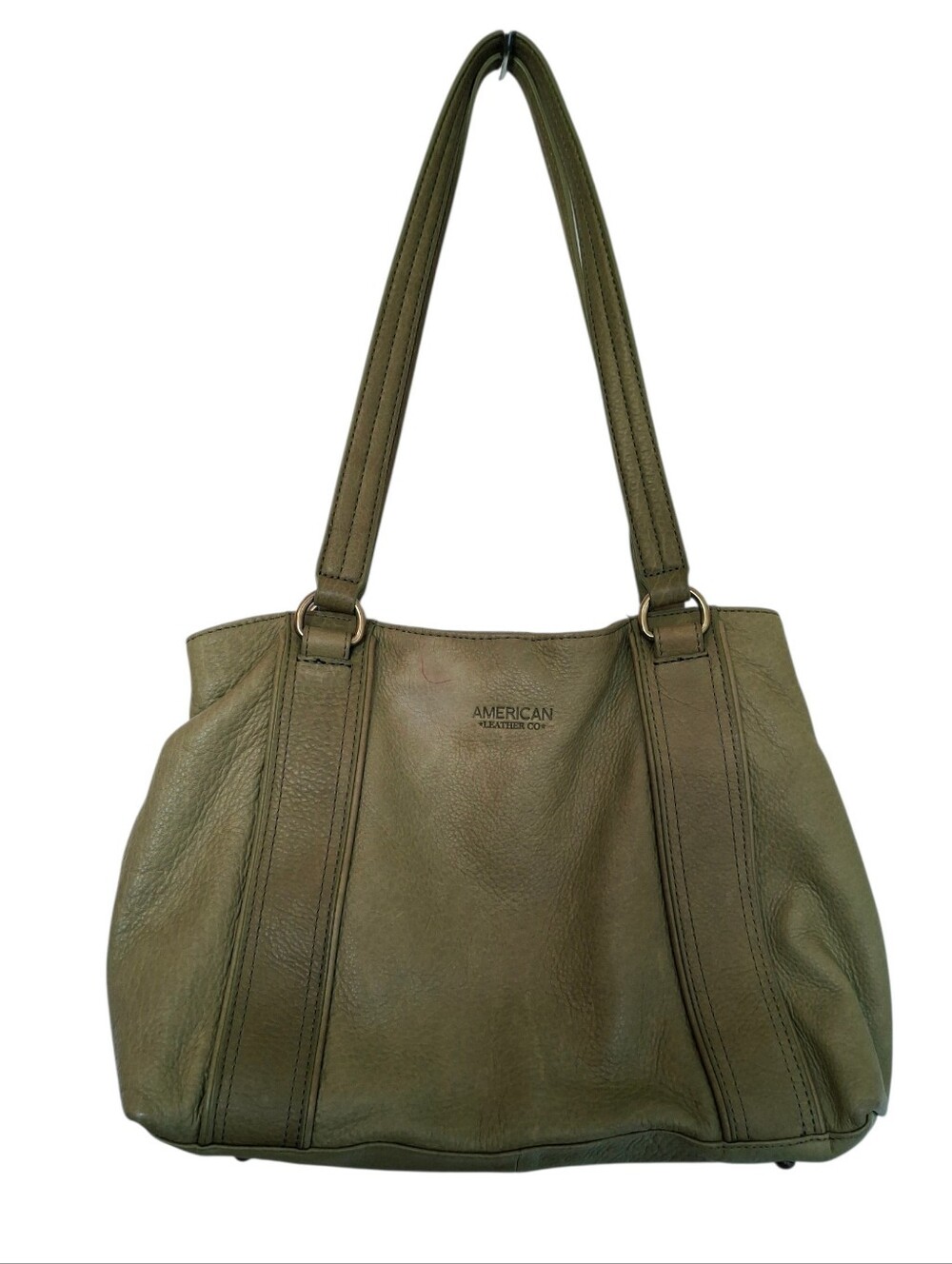 American Leather "Val" Olive Green Genuiune Leather Shoulder Bag